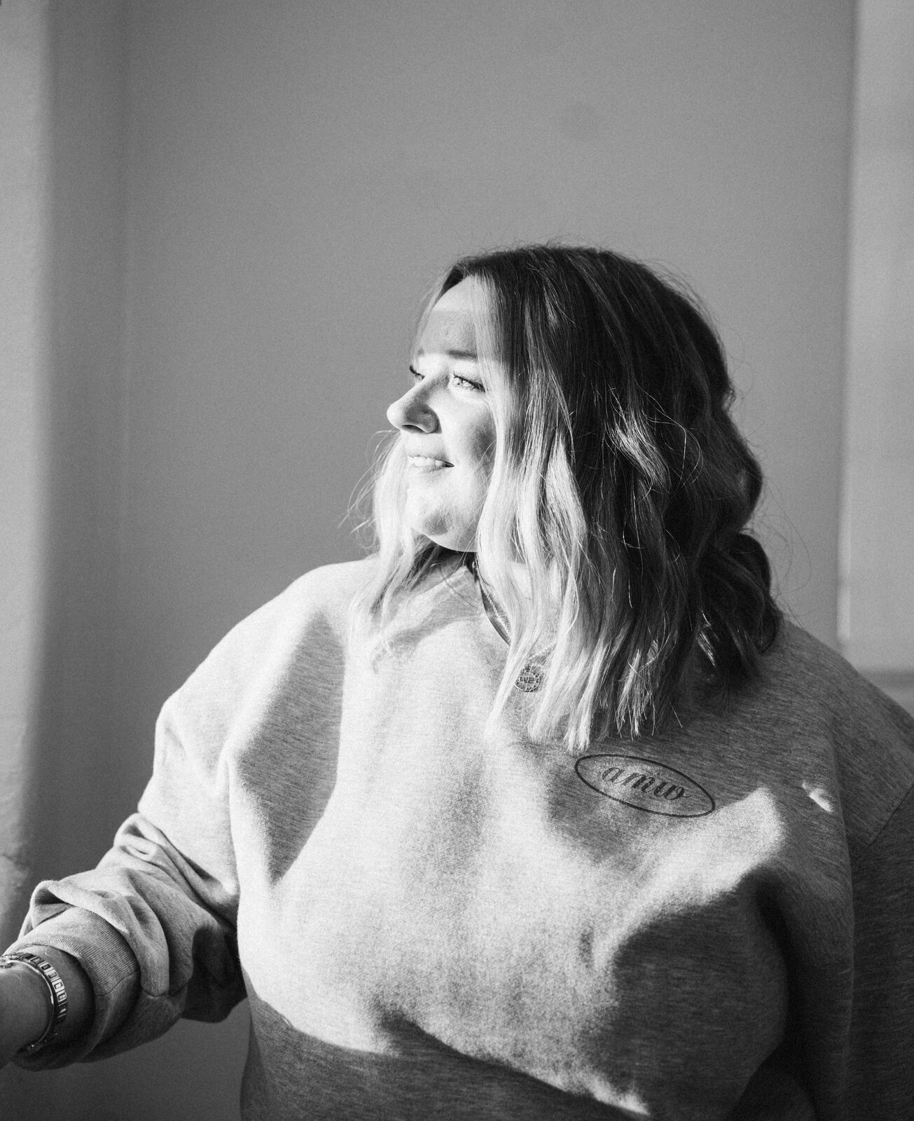 Laughing between takes